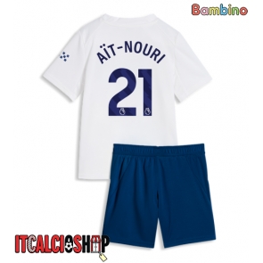 Manchester City Rayan Ait-Nouri #21 Terza Maglia Bambino 2026-27 Manica Corta (+ Pantaloni corti)